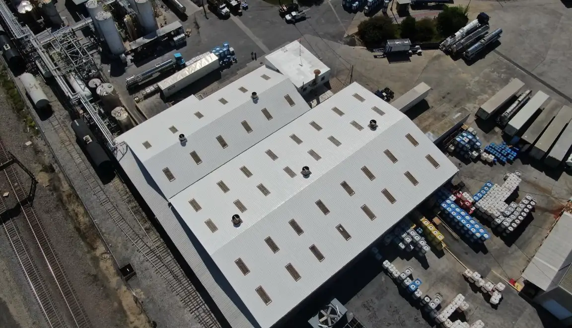 TPO Installation over Commercial Building by FS Contracting Service
